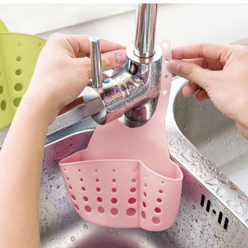 棕色多规格塑料沥水篮收纳挂篮 厨房与卫浴的实用置物助手